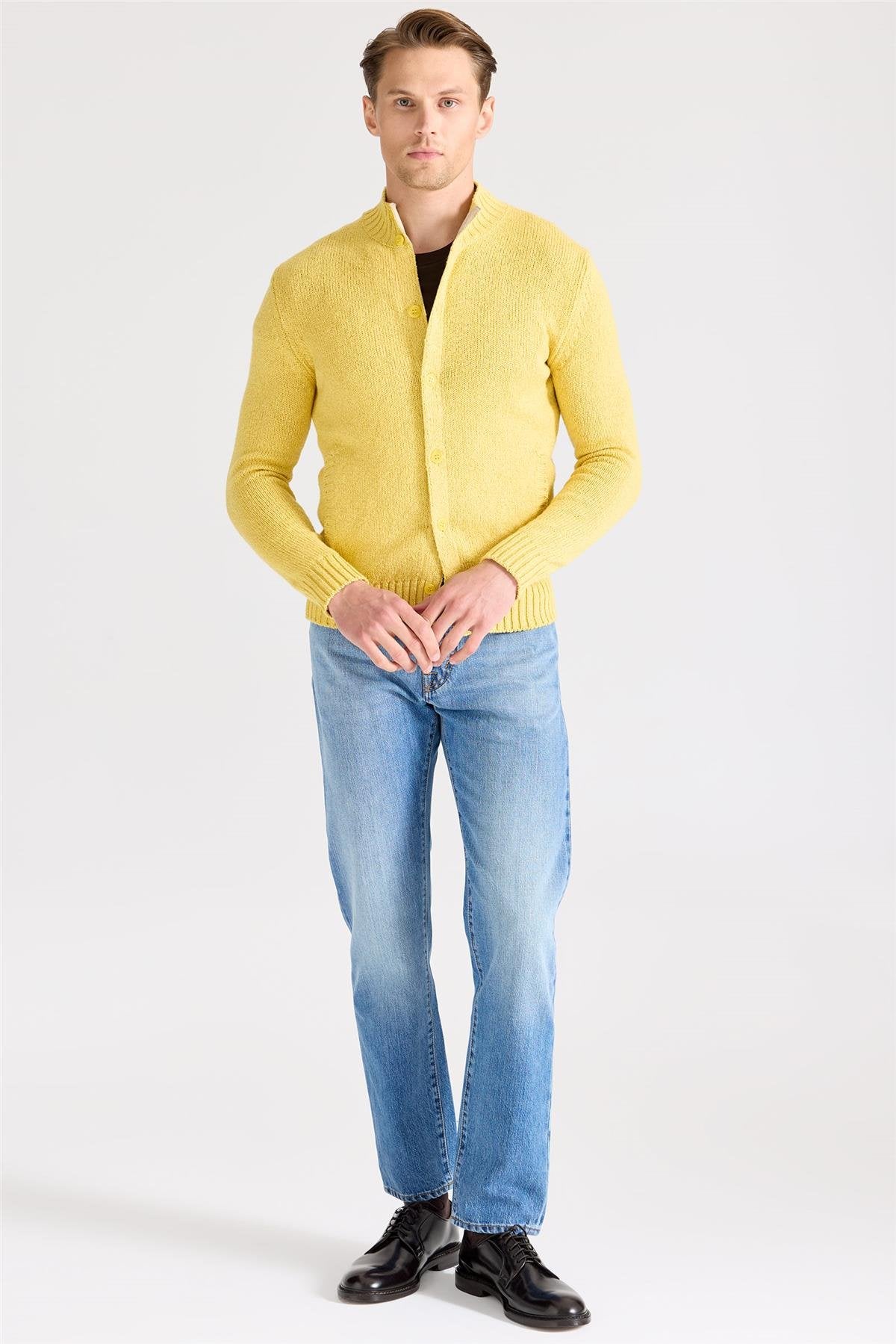 Sarı Pamuk Hırka - Image 2