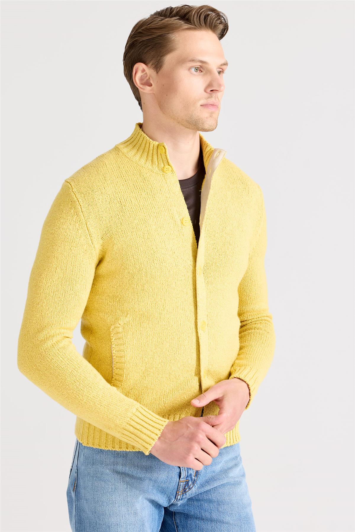 Sarı Pamuk Hırka - Image 3