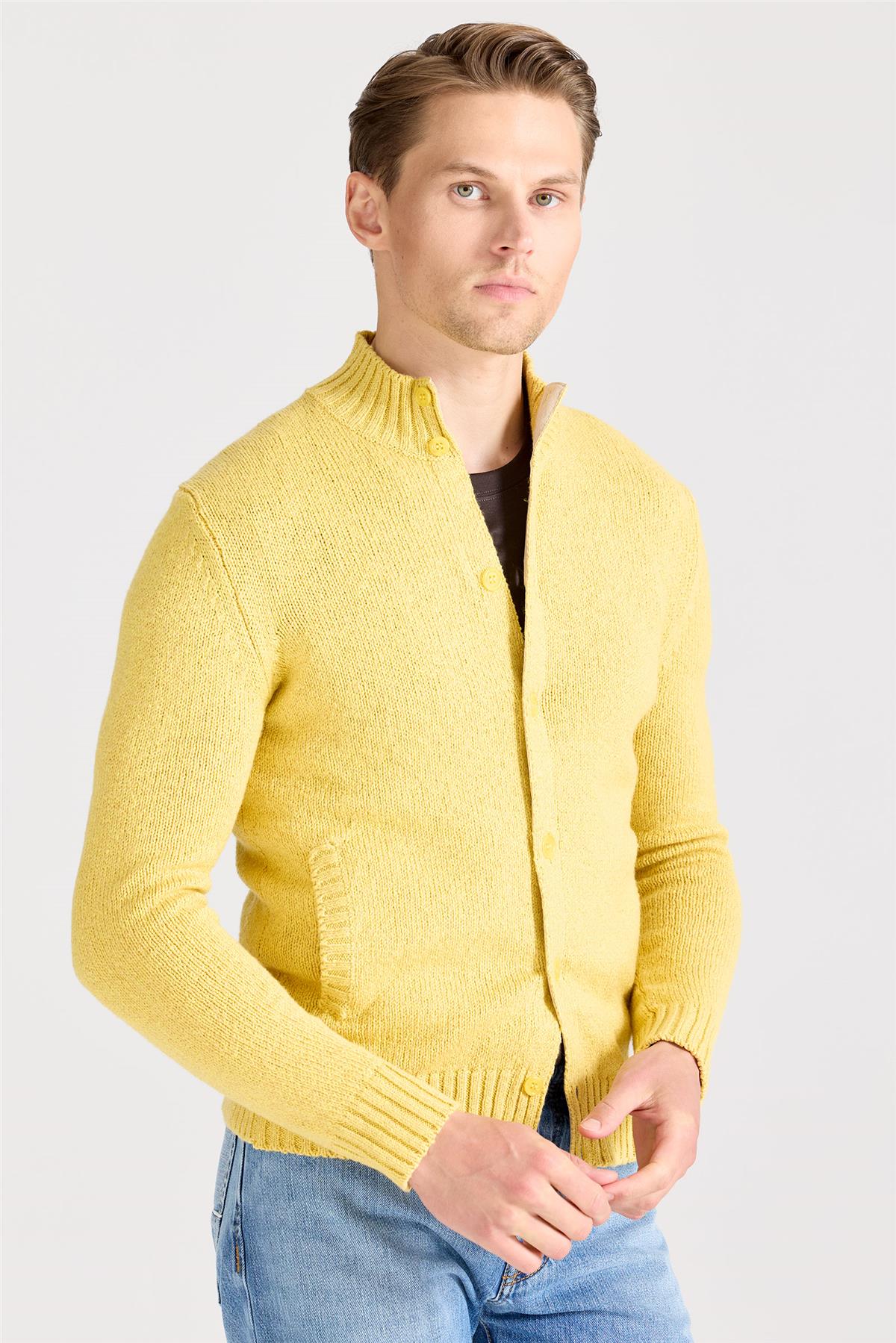 Sarı Pamuk Hırka - Image 5