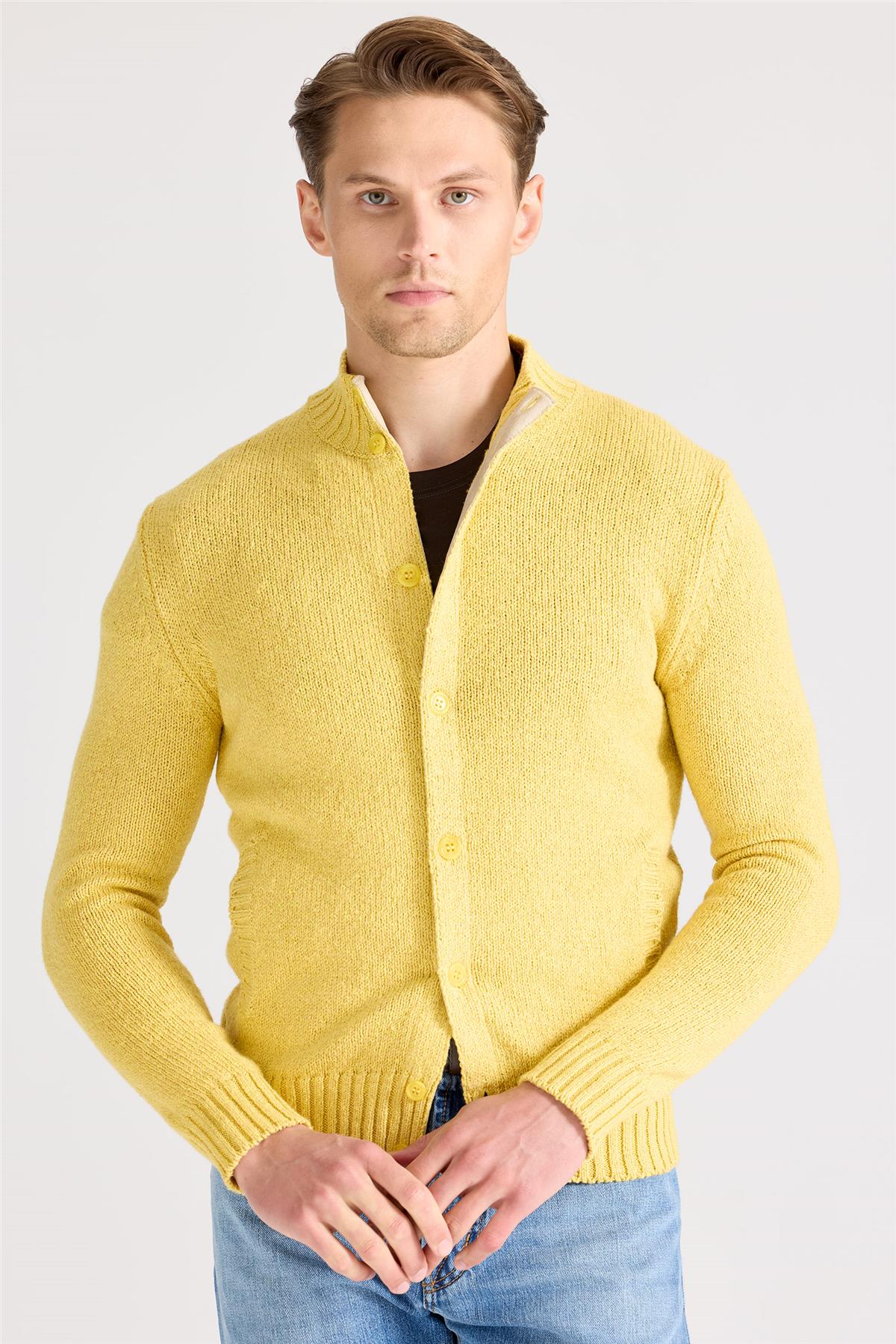 Sarı Pamuk Hırka - Image 1