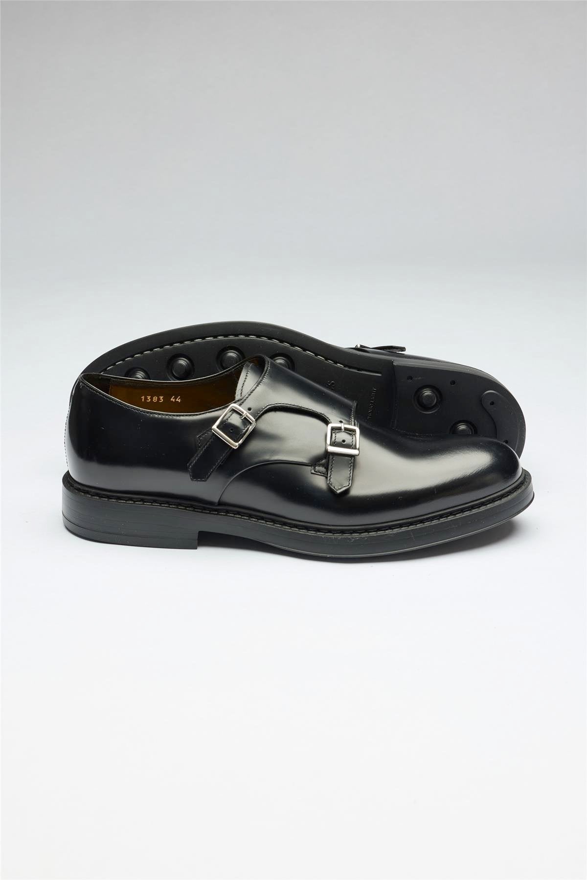 Siyah Tokalı Deri Ayakkabı - Image 5