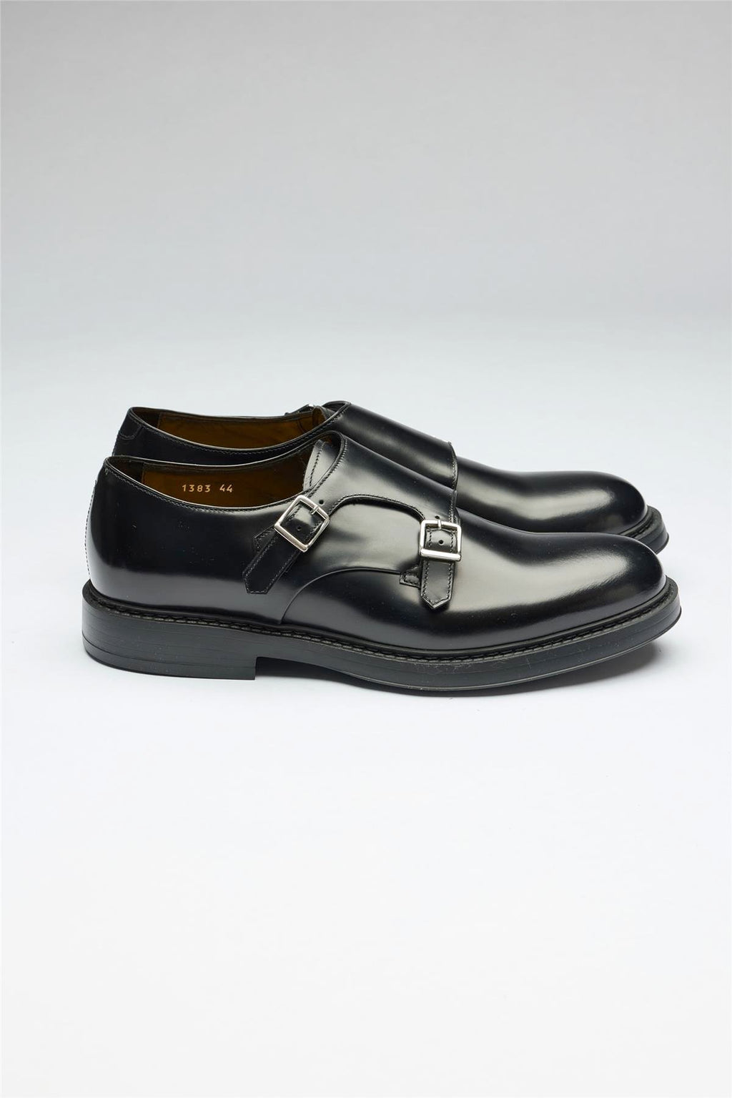 Siyah Tokalı Deri Ayakkabı - Image 1