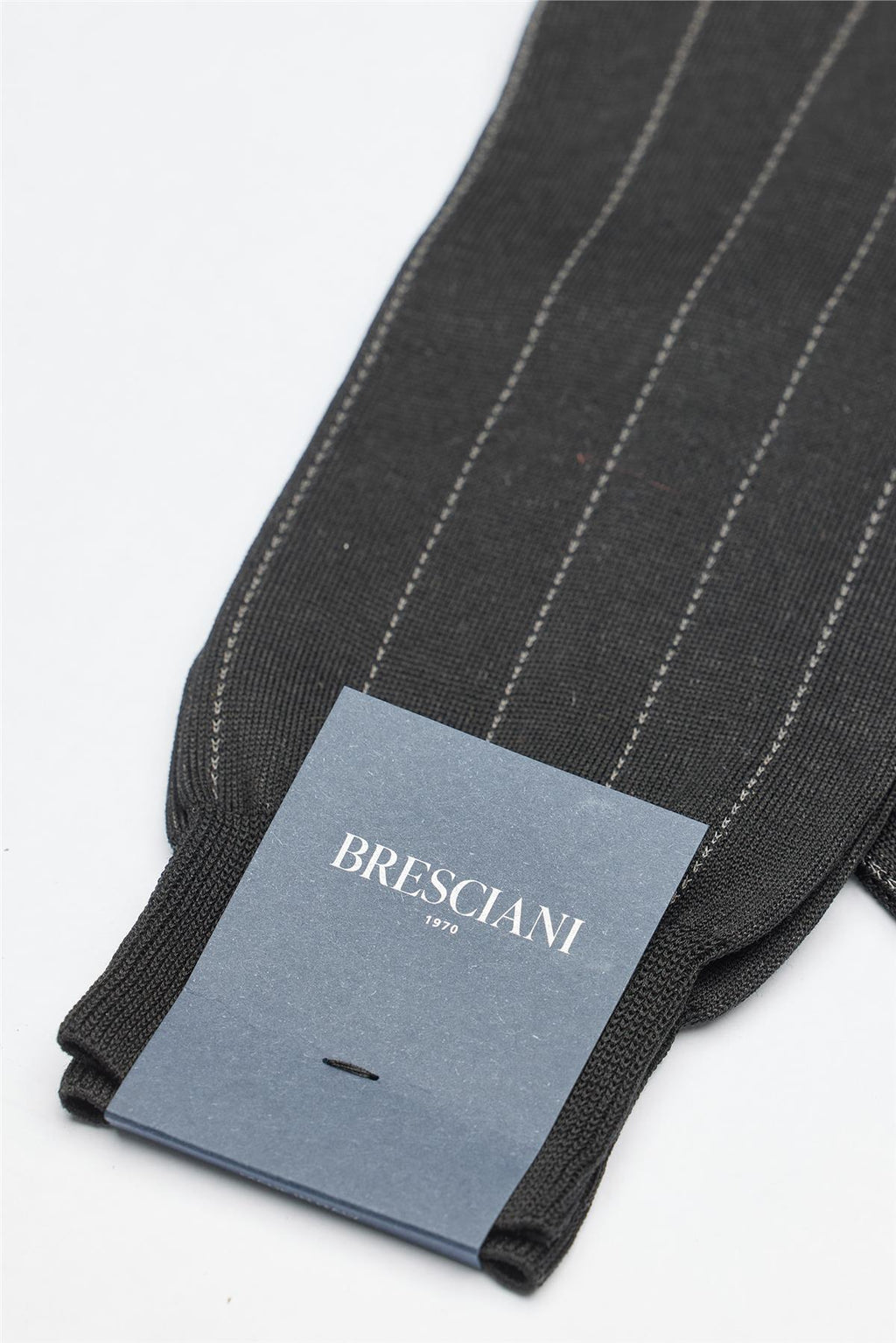 Siyah Çizgili Merserize Pamuk Çorap - Image 2