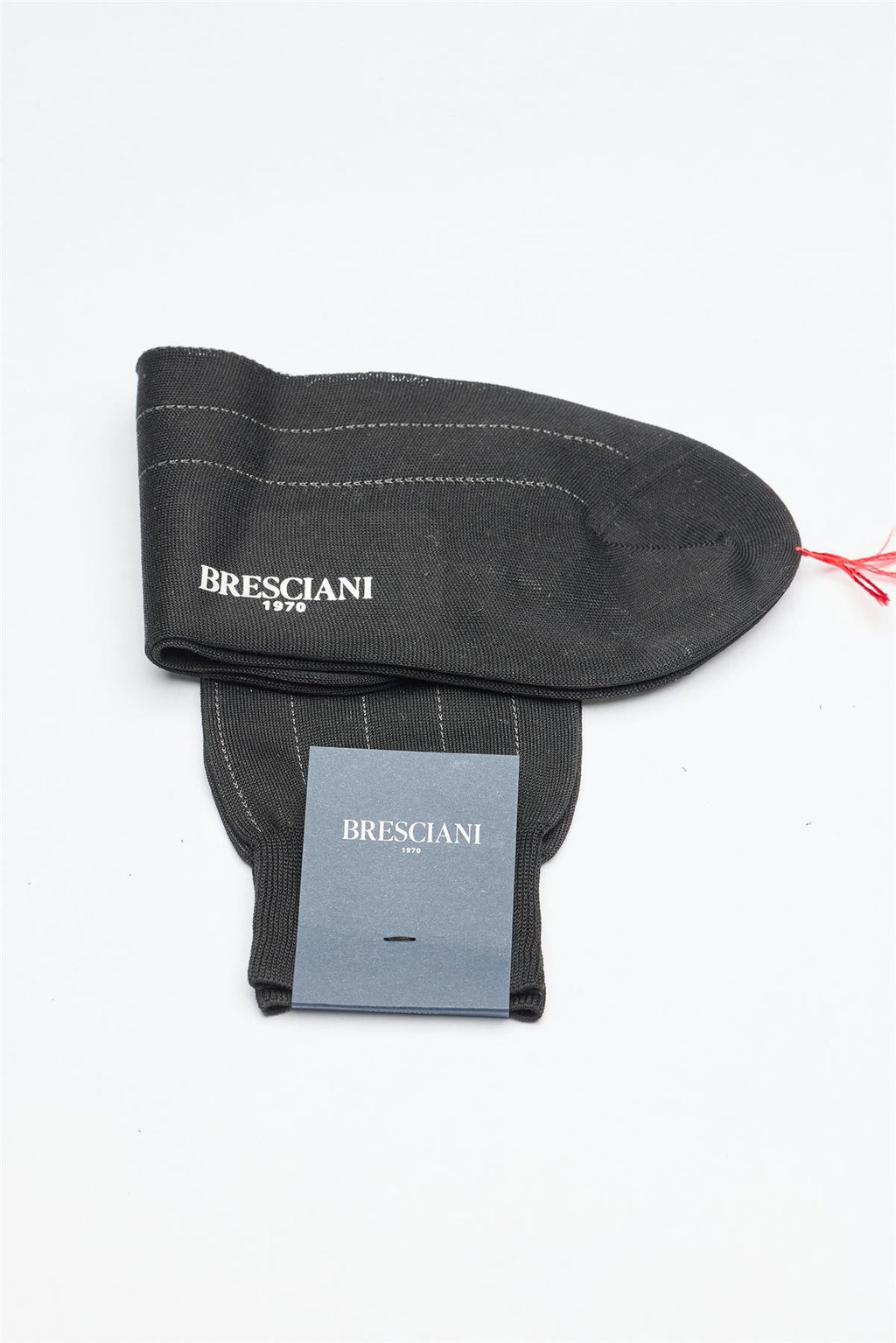 Siyah Çizgili Merserize Pamuk Çorap - Image 3