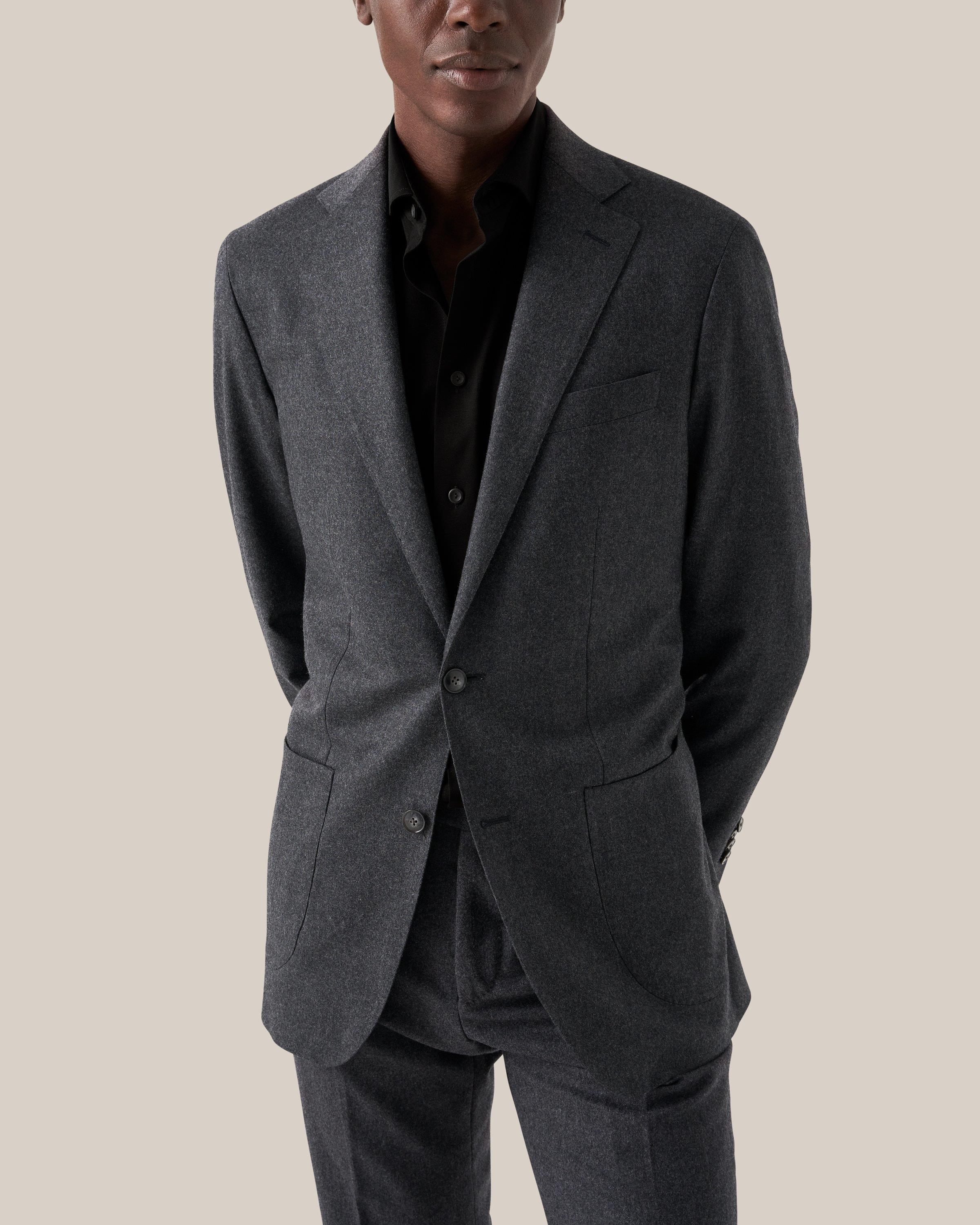 Siyah Comfort Filo Di Scozia Jersey Gömlek - Image 5