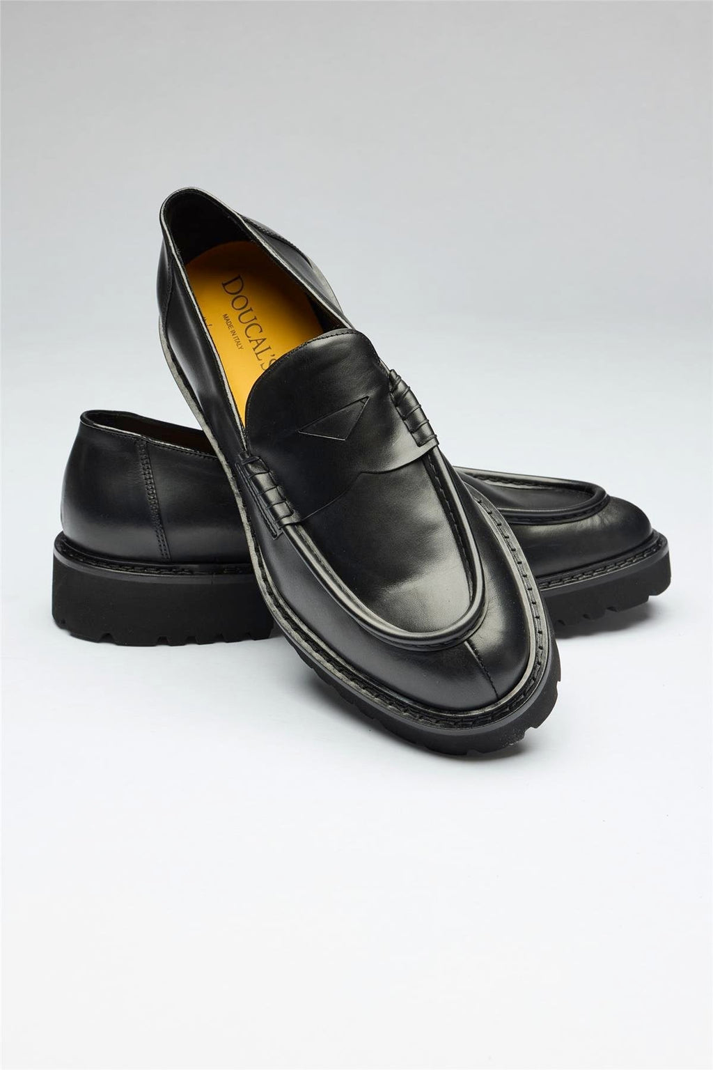 Siyah Deri Penny Loafer - Image 2
