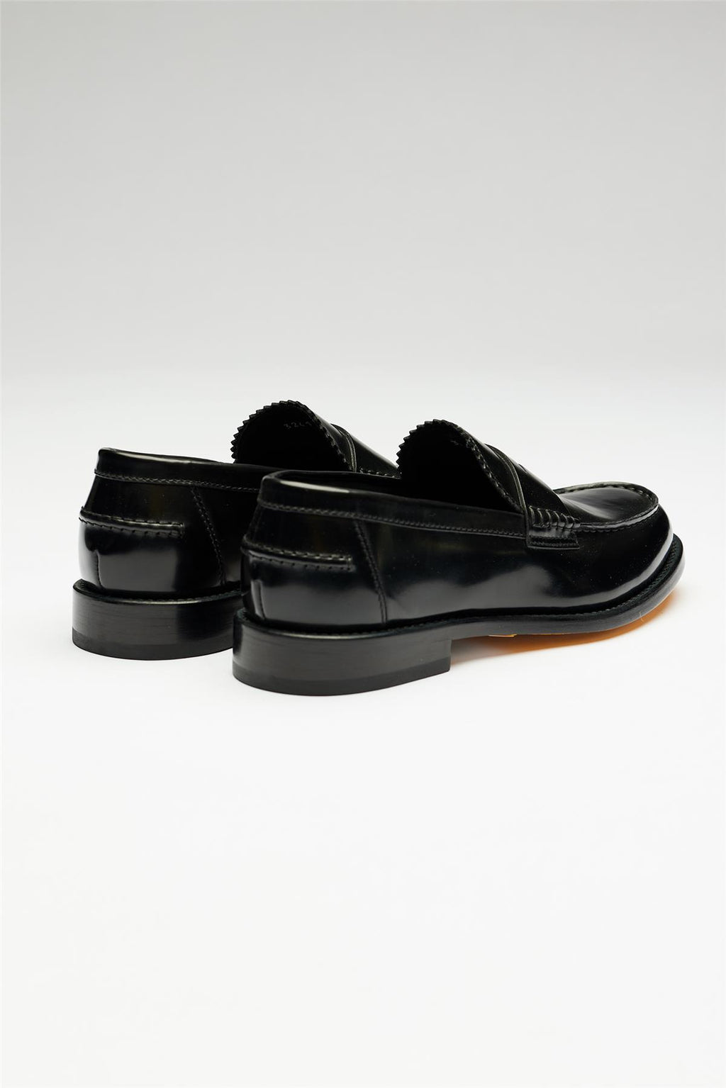 Siyah Deri Penny Loafer