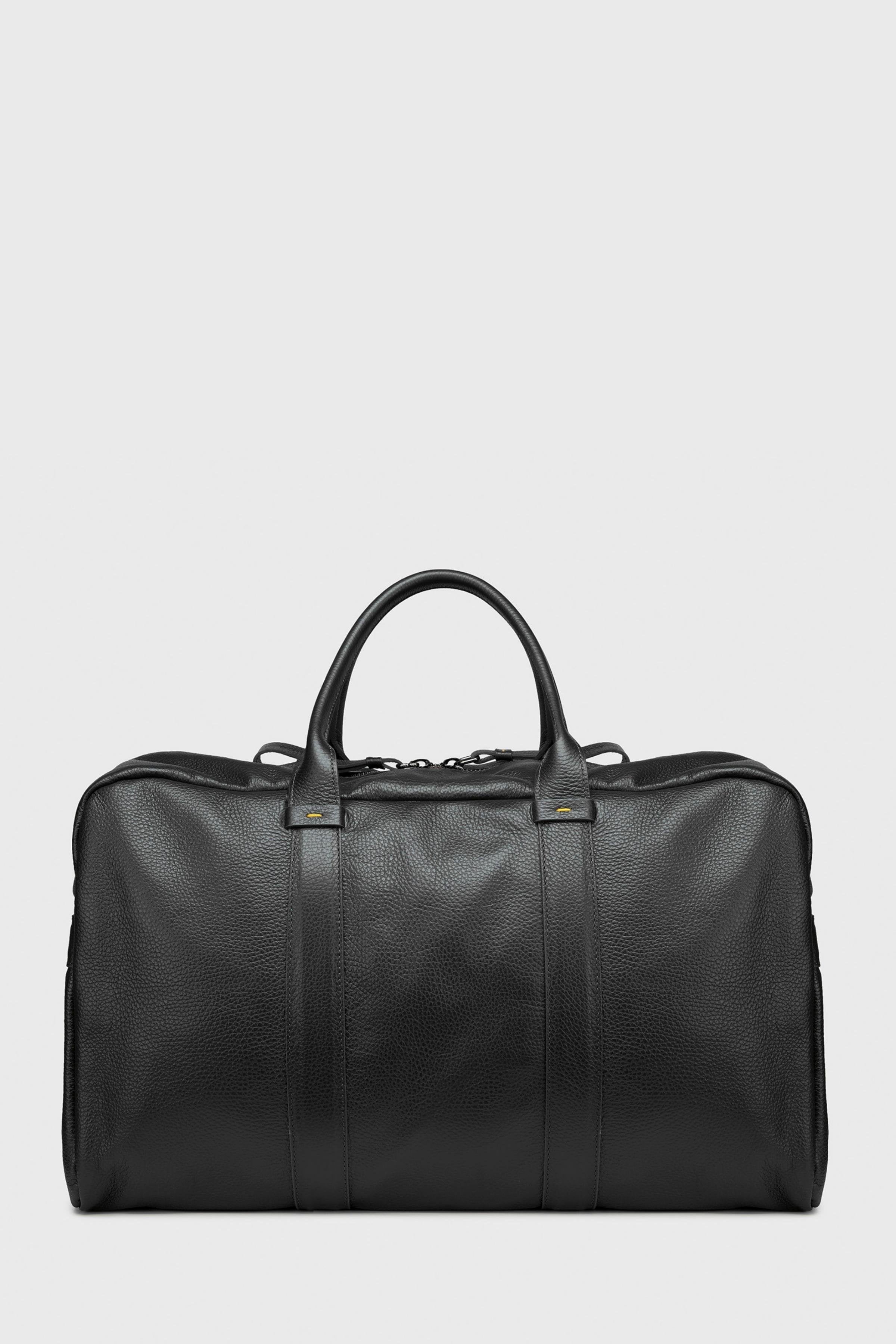 Siyah Deri Seyahat Çantası - Image 1