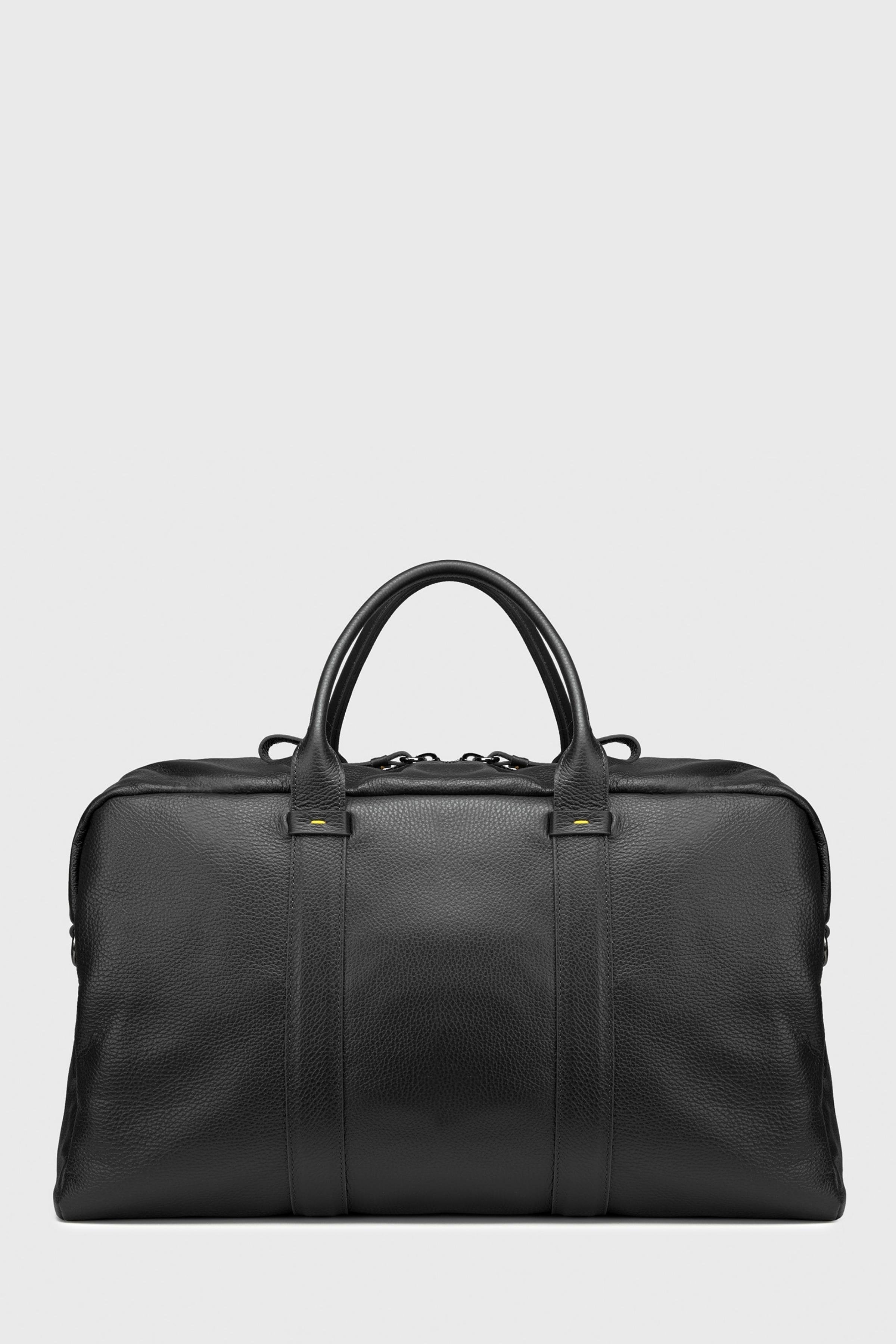 Siyah Deri Seyahat Çantası - Image 3