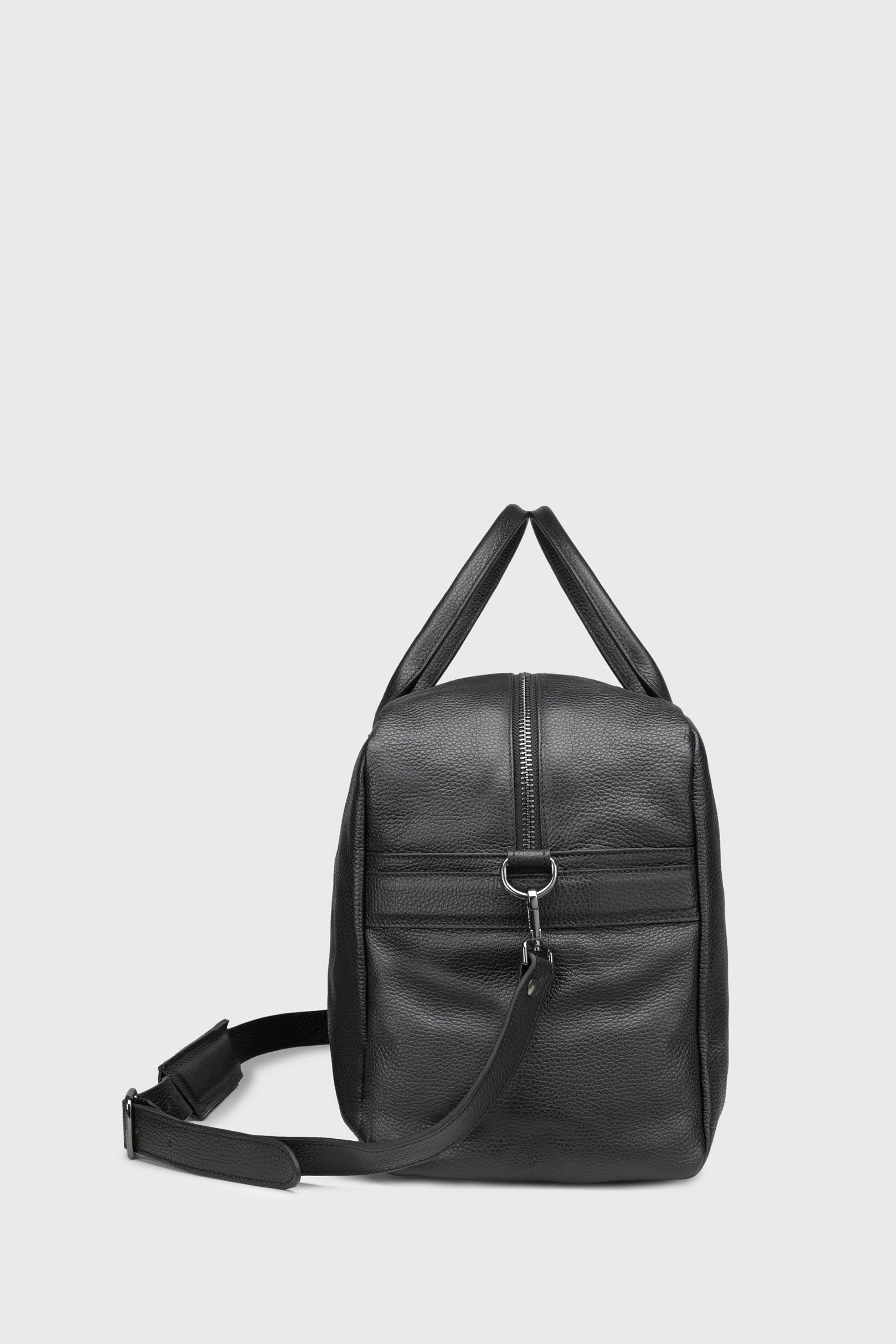 Siyah Deri Seyahat Çantası - Image 2