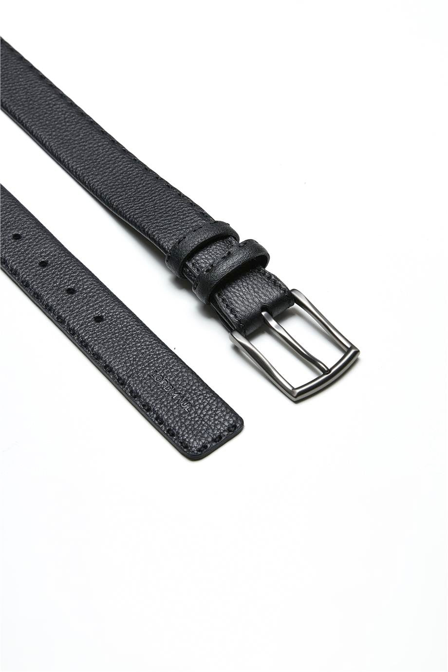 Siyah Dikişli Deri Kemer - Image 1