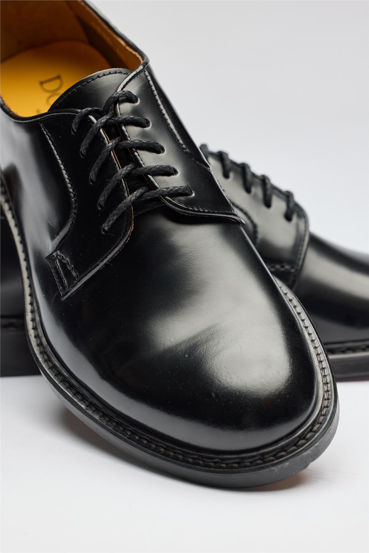 Siyah Bağcıklı Deri Ayakkabı - Image 3