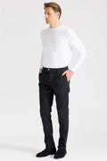Siyah Pamuk Chino Pantolon - Image 1
