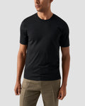 Siyah Pamuk İpek T-Shirt - Image 1