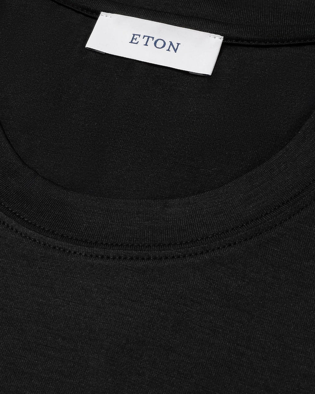Siyah Pamuk İpek T-Shirt - 4