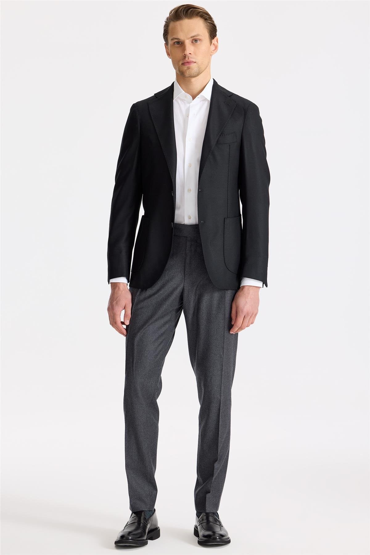 Siyah Yün Kaşmir Blazer - Image 2