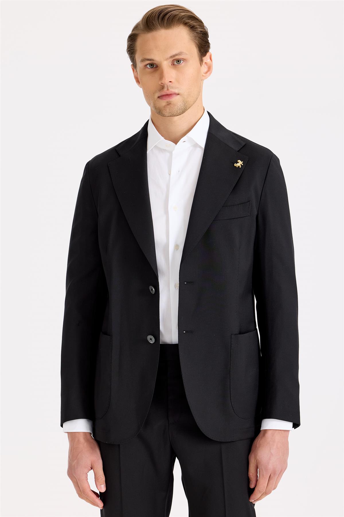 Siyah Yün Takım Elbise - Image 2