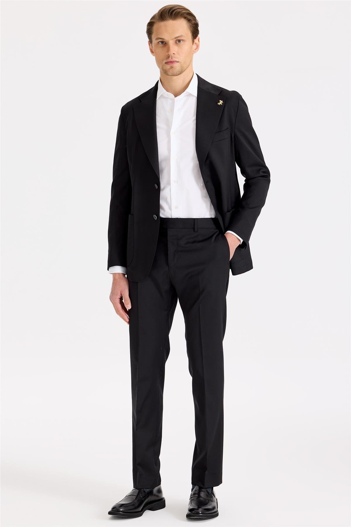 Siyah Yün Takım Elbise - Image 3