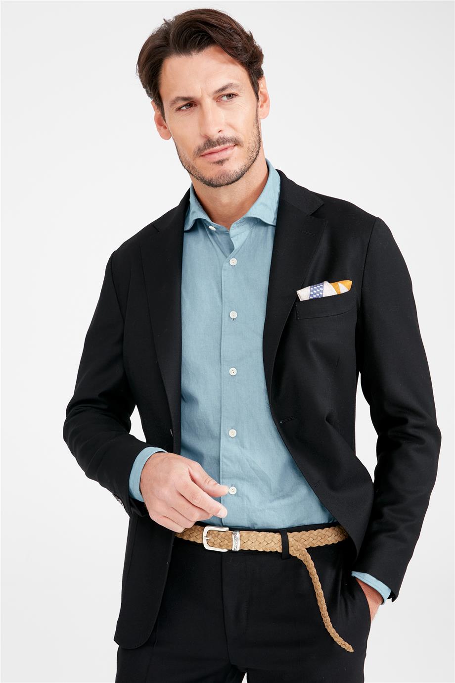 Siyah Zero Gravity Yün Takım Elbise - Image 2