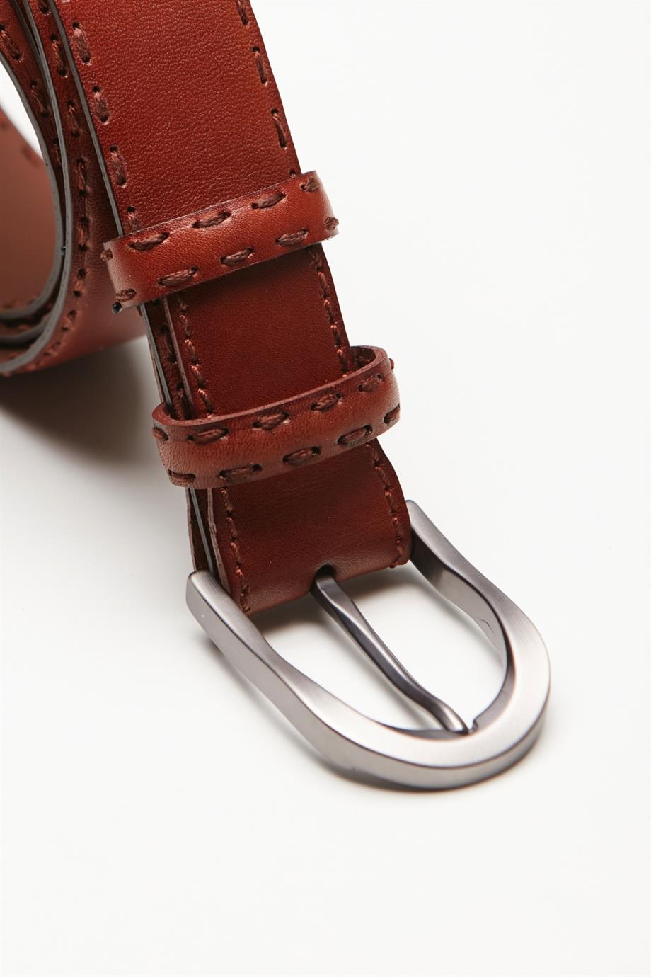 Taba Dikişli Spor Erkek Kemer - Image 2