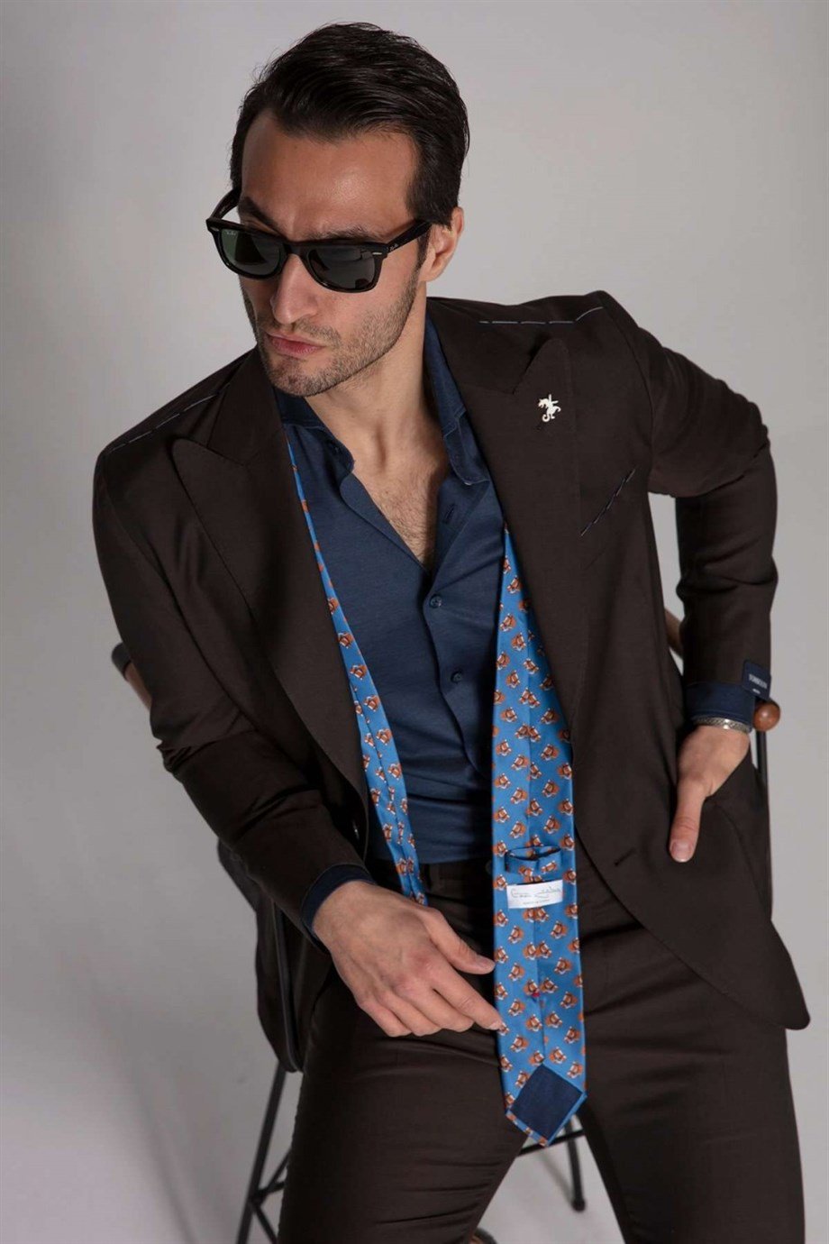 Tombolini Kahverengi Astarsız Takım Elbise - Image 1