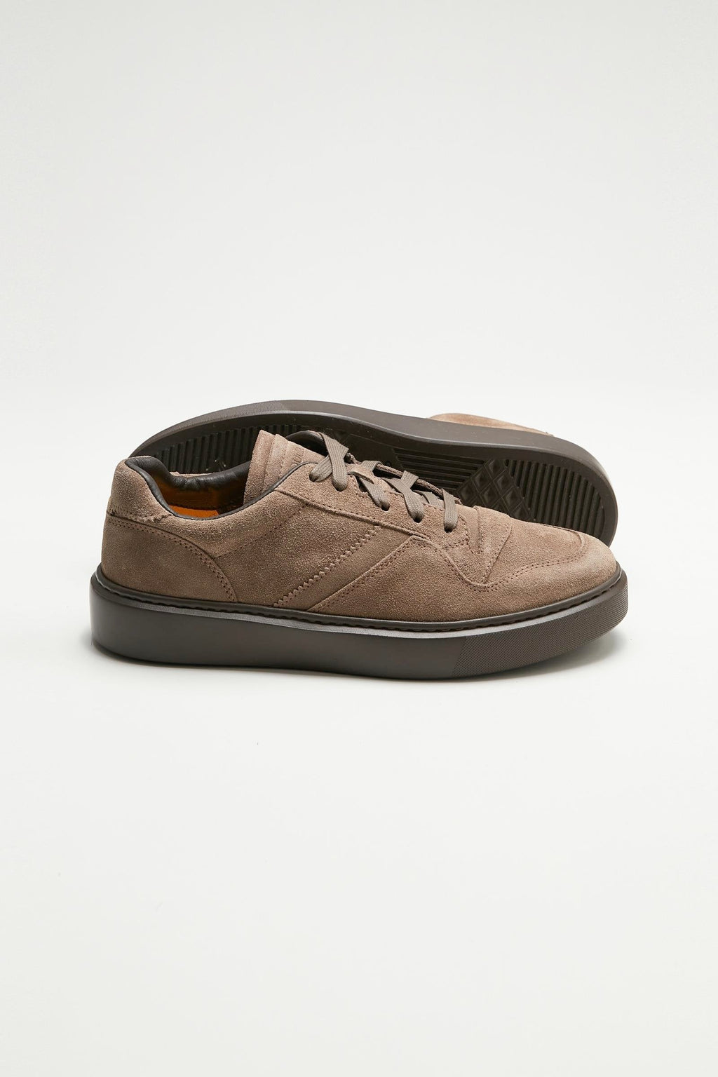 Vizon Renk Deri Sneaker - Image 3