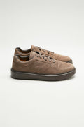 Vizon Renk Deri Sneaker - Image 1