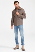 Vizon Shearling Deri Mont - Image 1