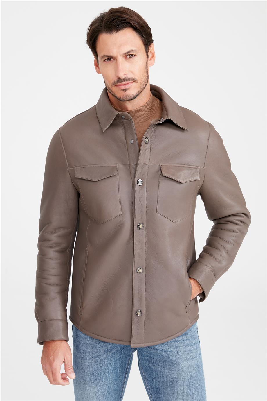 Vizon Shearling Deri Mont - Image 2