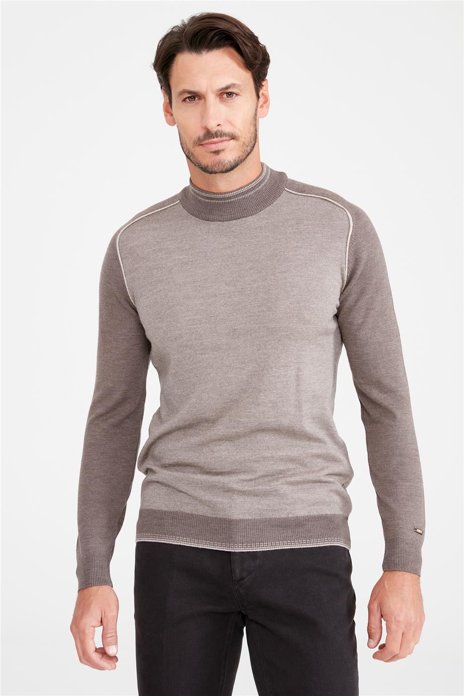 Vizon Yarım Balıkçı Yün Triko - Image 1