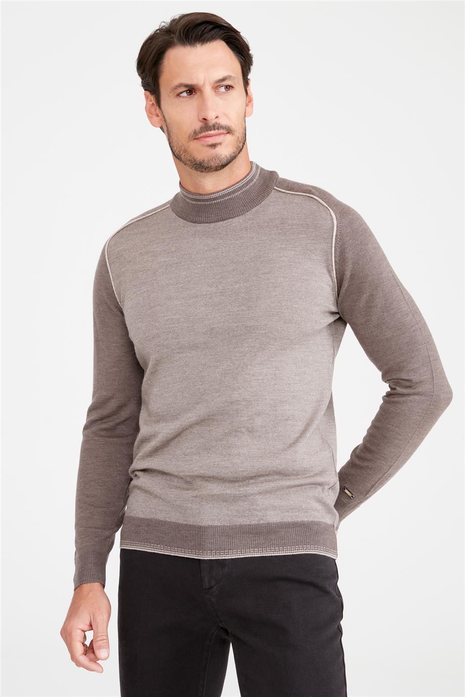 Vizon Yarım Balıkçı Yün Triko - Image 4