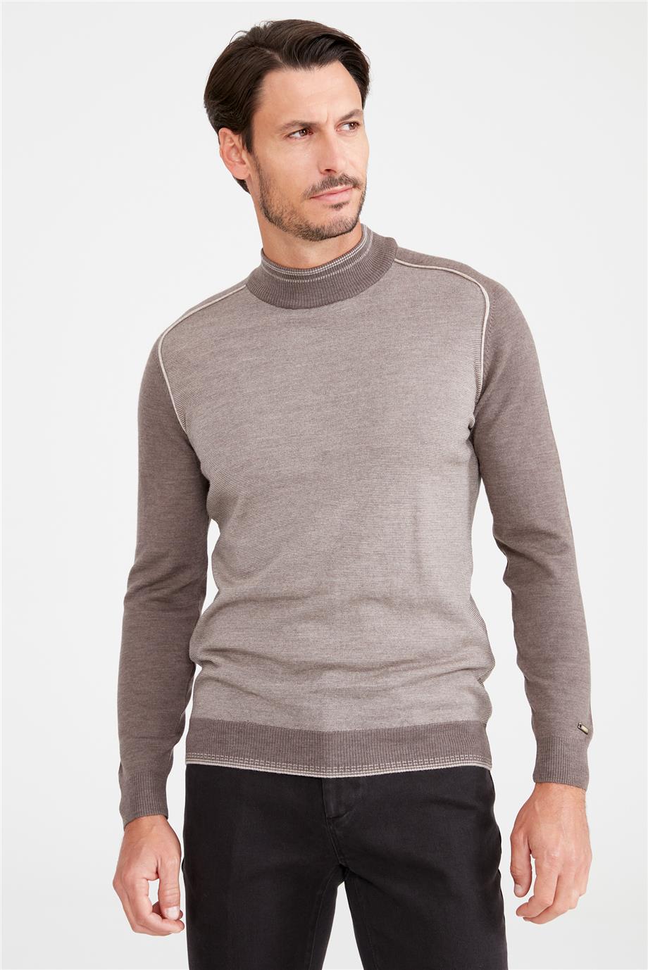 Vizon Yarım Balıkçı Yün Triko - Image 2