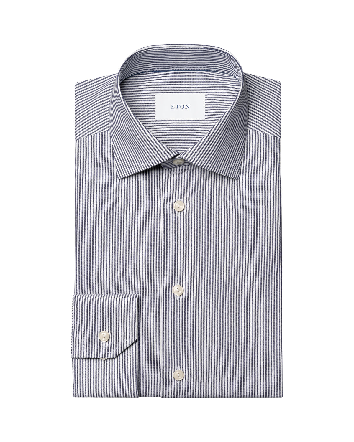 Çizgili Pamuk–TENCEL™ Lyocell Gömlek