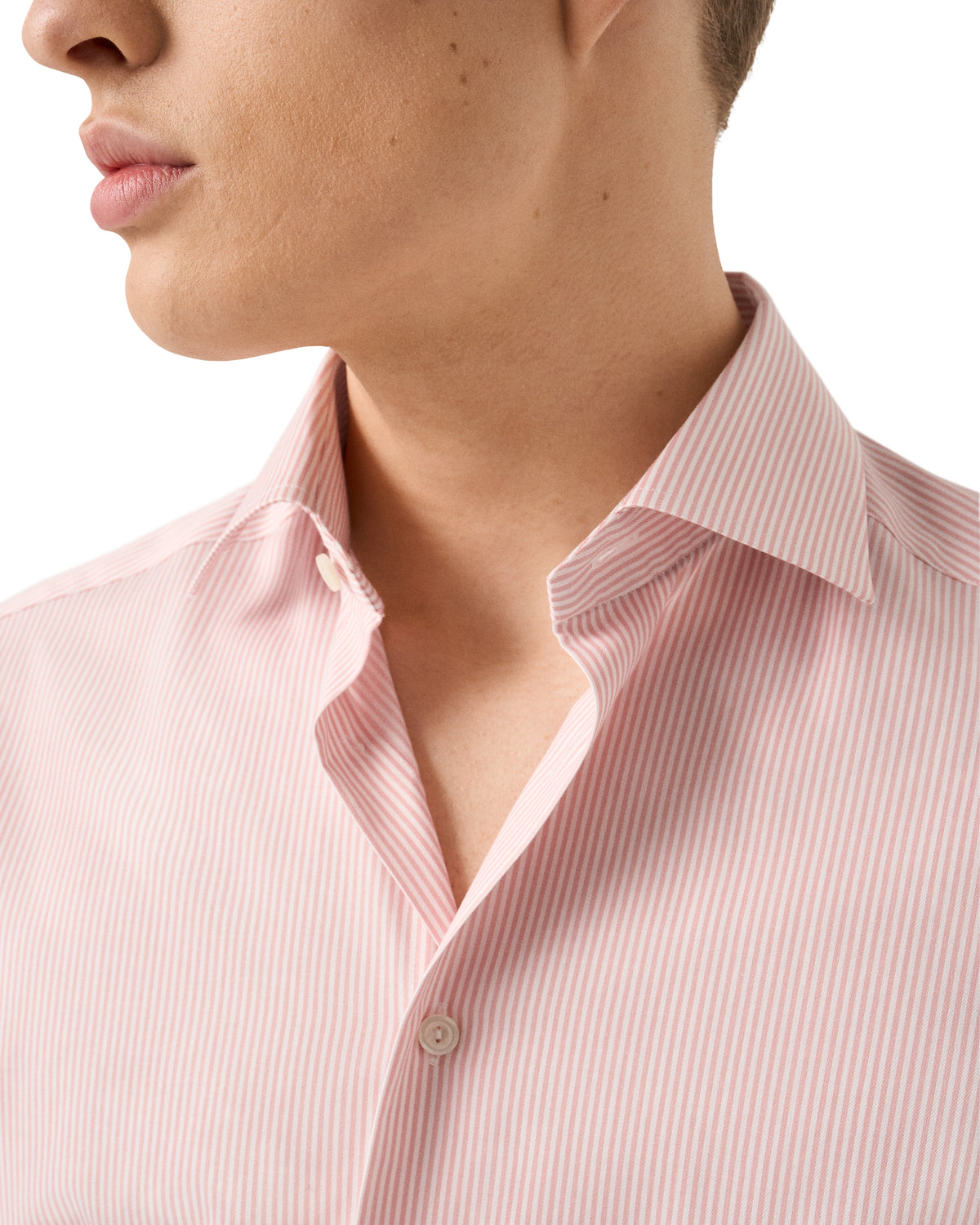 Çizgili Pamuk–TENCEL™ Lyocell Gömlek