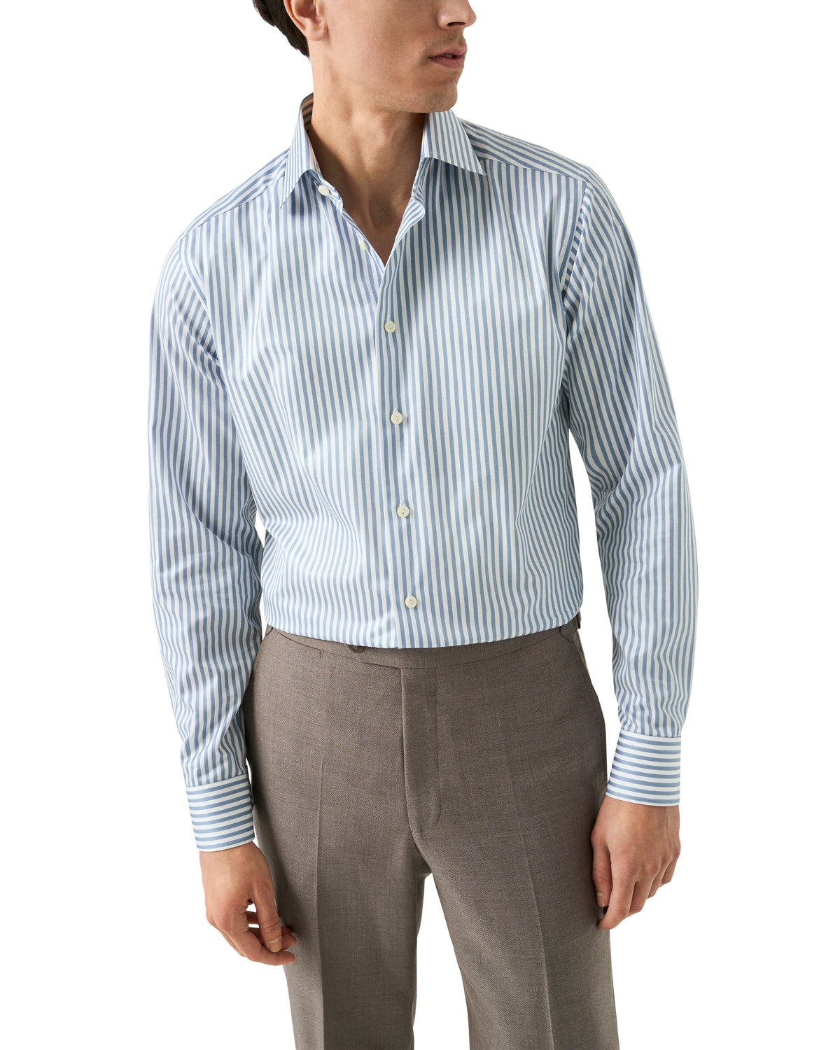 Bengal Çizgili Signature Pamuk Twill Gömlek