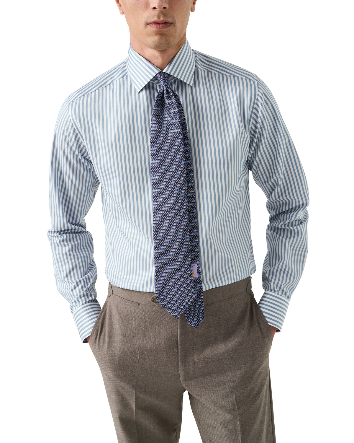 Bengal Çizgili Signature Pamuk Twill Gömlek