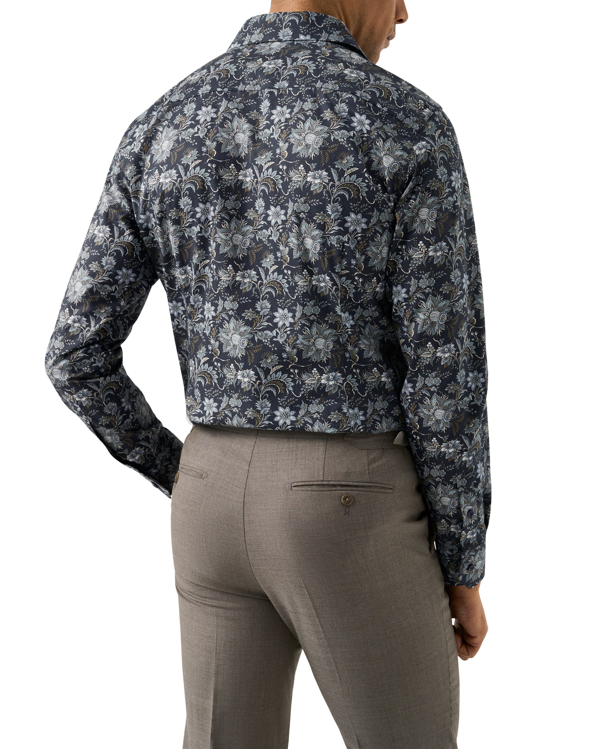 Çiçek Desenli Signature Pamuk Twill Gömlek