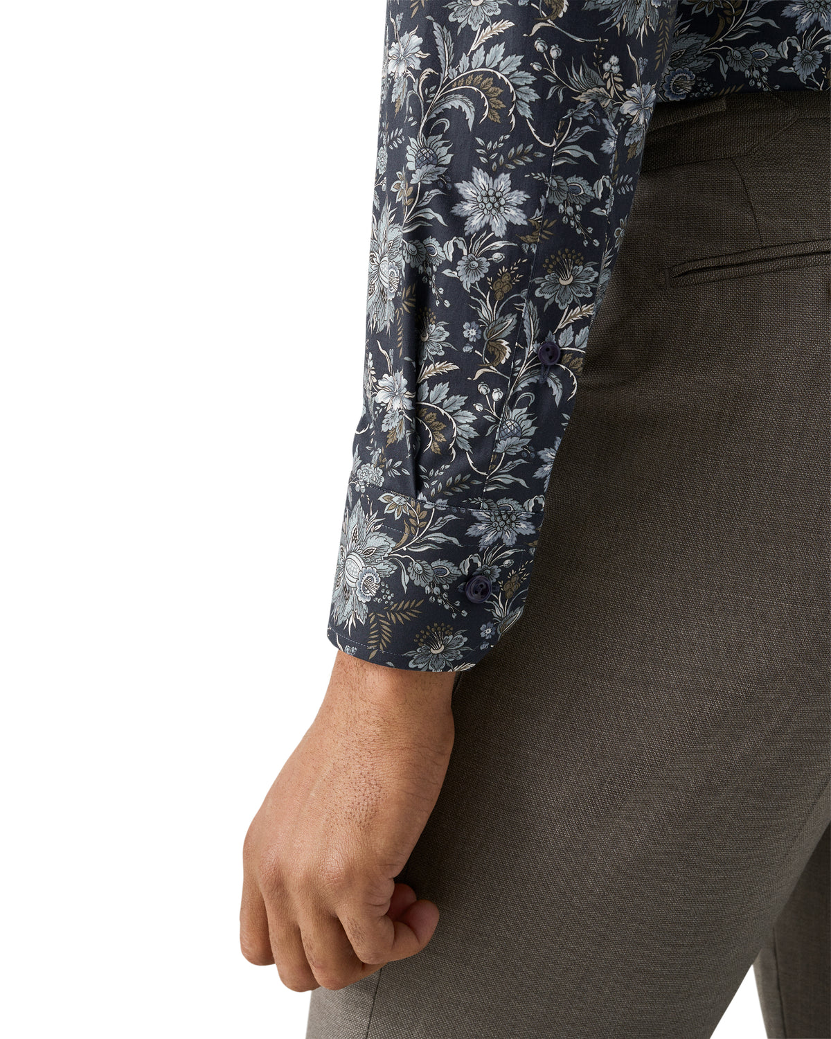 Çiçek Desenli Signature Pamuk Twill Gömlek
