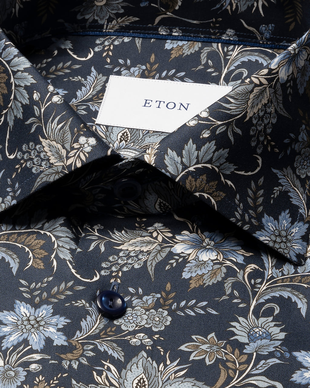 Çiçek Desenli Signature Pamuk Twill Gömlek