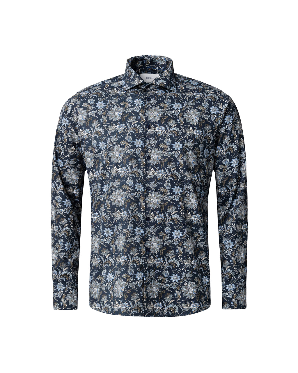 Çiçek Desenli Signature Pamuk Twill Gömlek