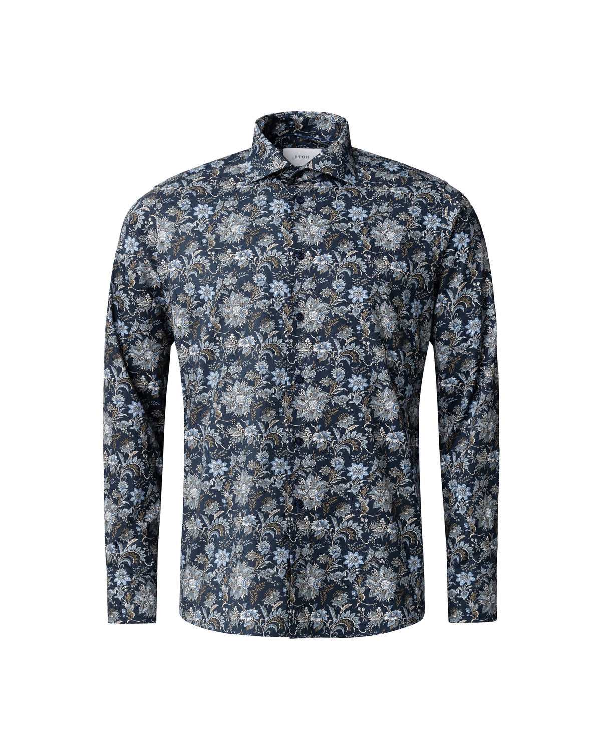 Çiçek Desenli Signature Pamuk Twill Gömlek