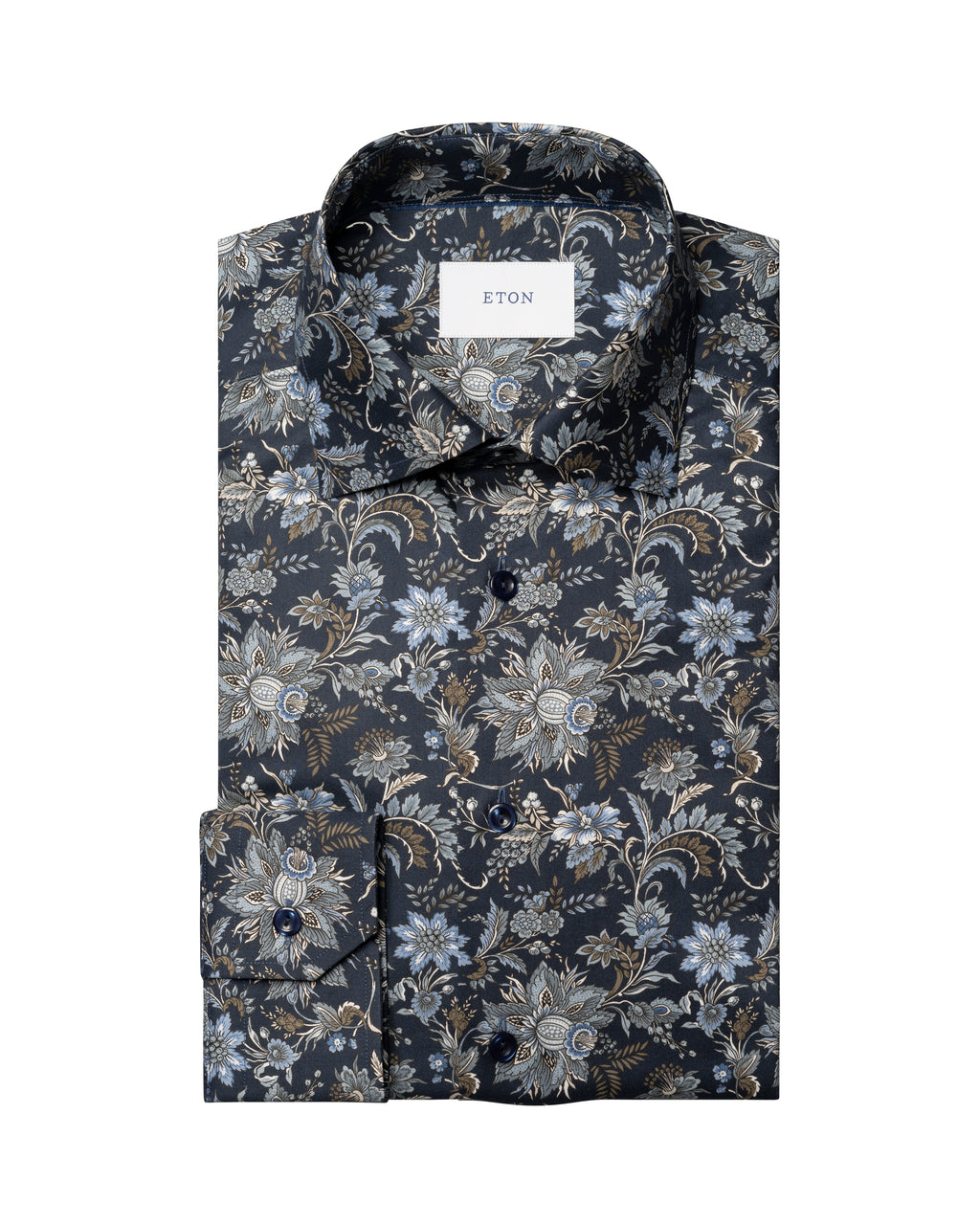 Çiçek Desenli Signature Pamuk Twill Gömlek