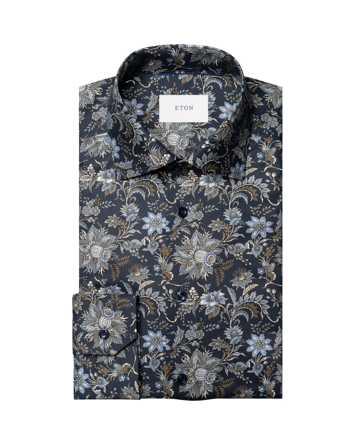 Çiçek Desenli Signature Pamuk Twill Gömlek