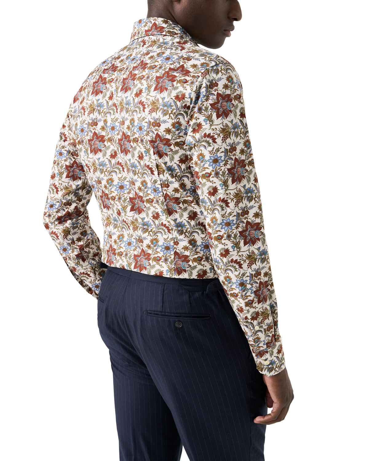 Çiçek Desenli Signature Pamuk Twill Gömlek