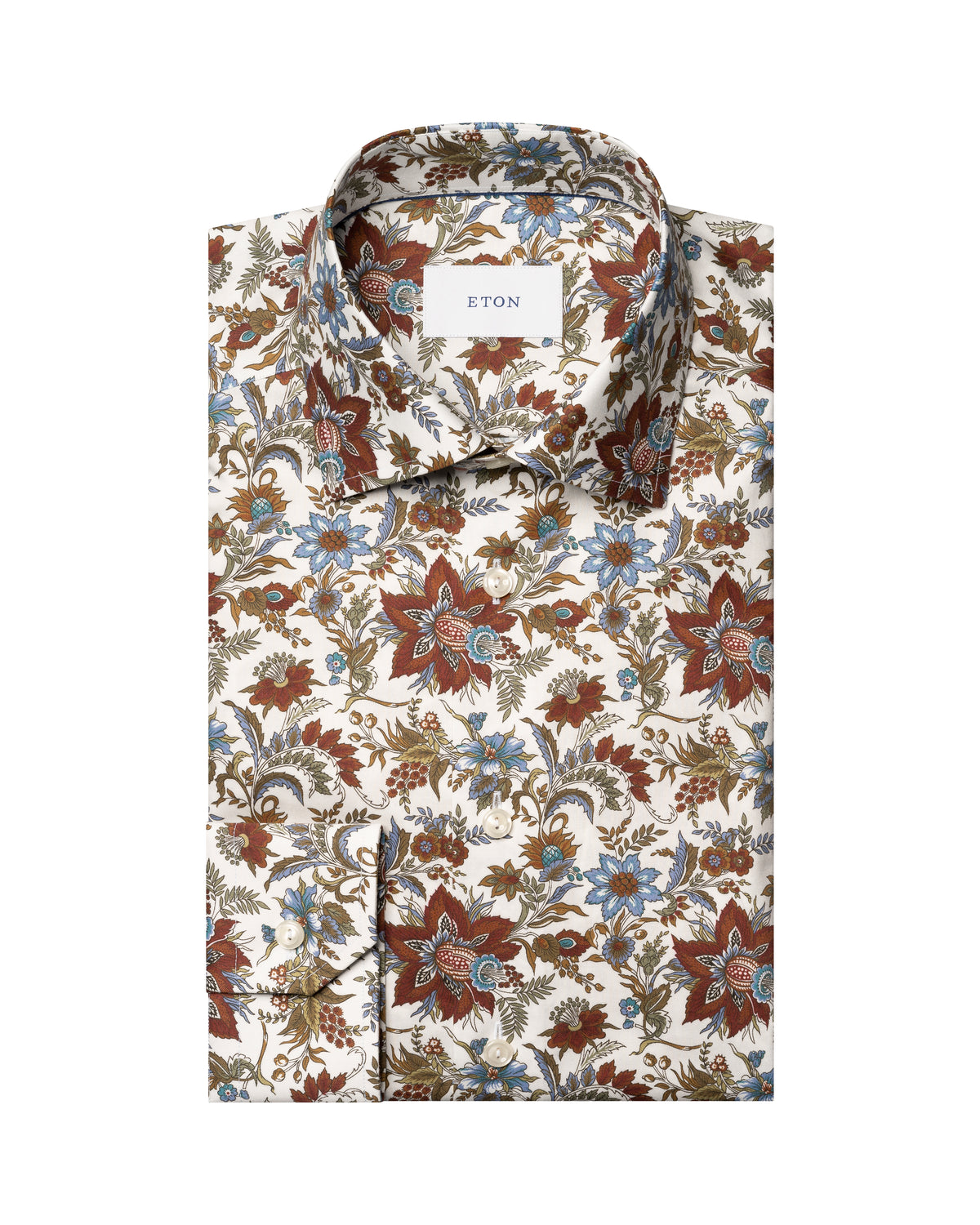 Çiçek Desenli Signature Pamuk Twill Gömlek
