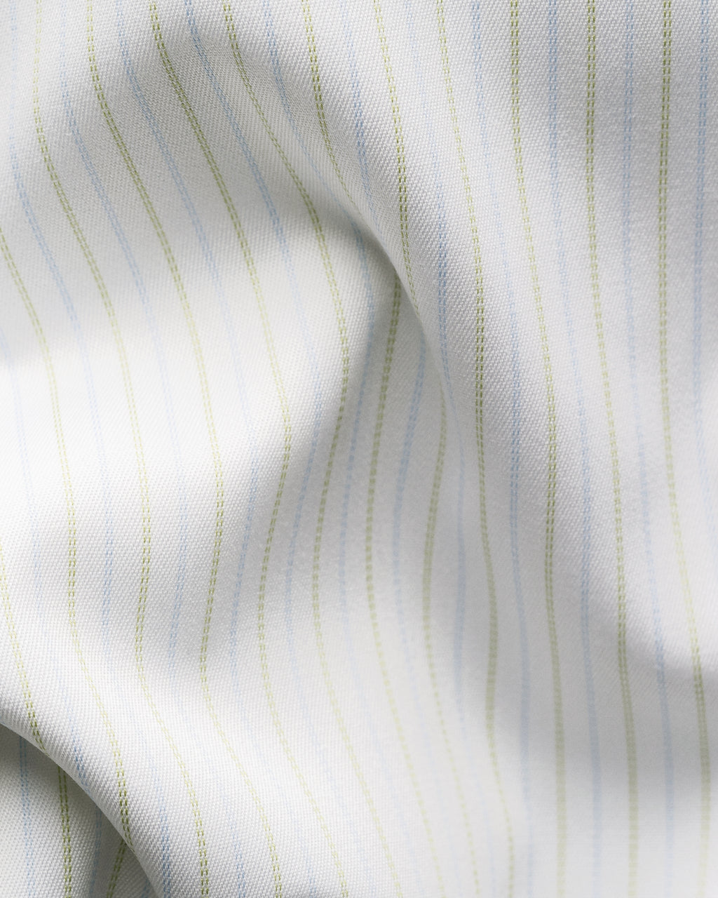 Çizgili Supima 120 Pamuk Twill Gömlek