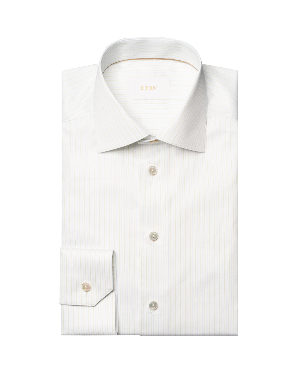 Çizgili Supima 120 Pamuk Twill Gömlek
