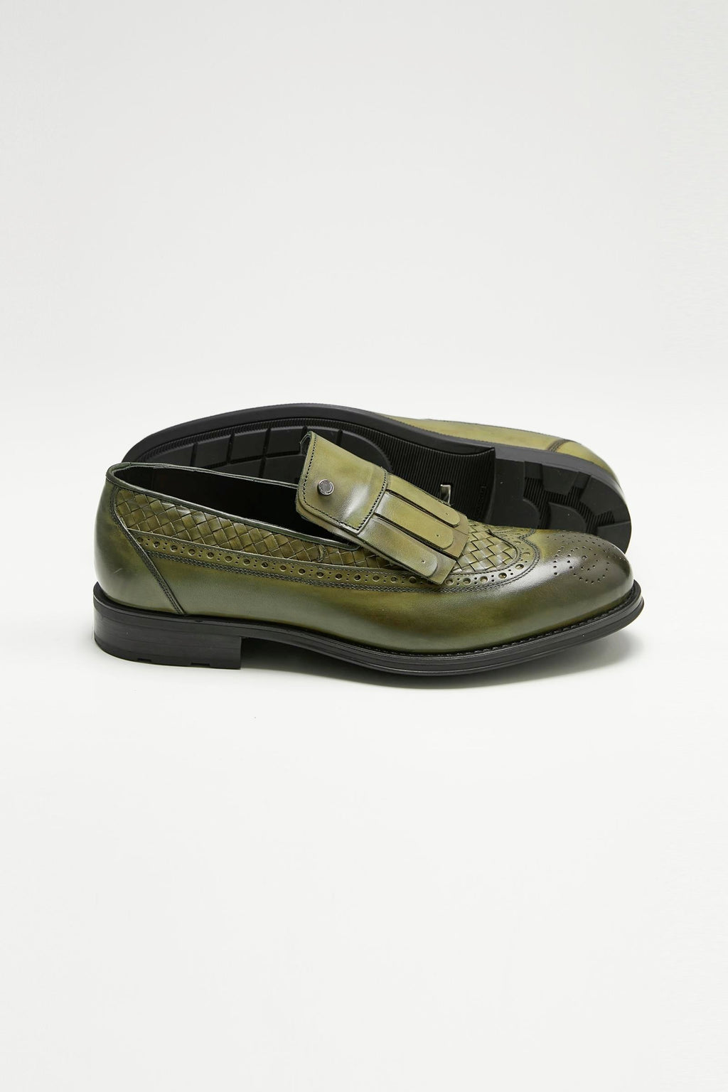 Yeşil Deri Loafer - Image 3