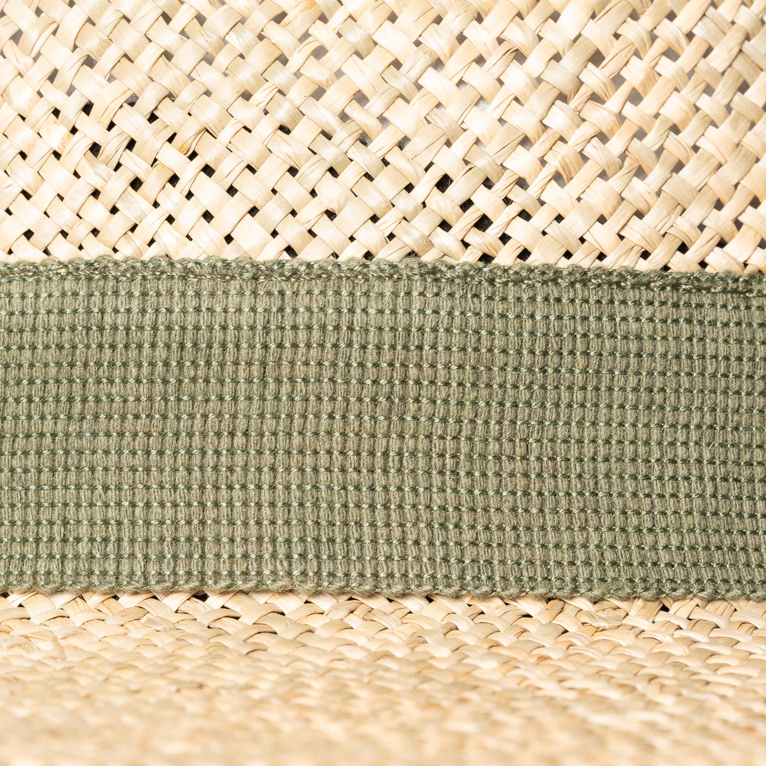 Yeşil Hasır Panama Şapka - Image 4