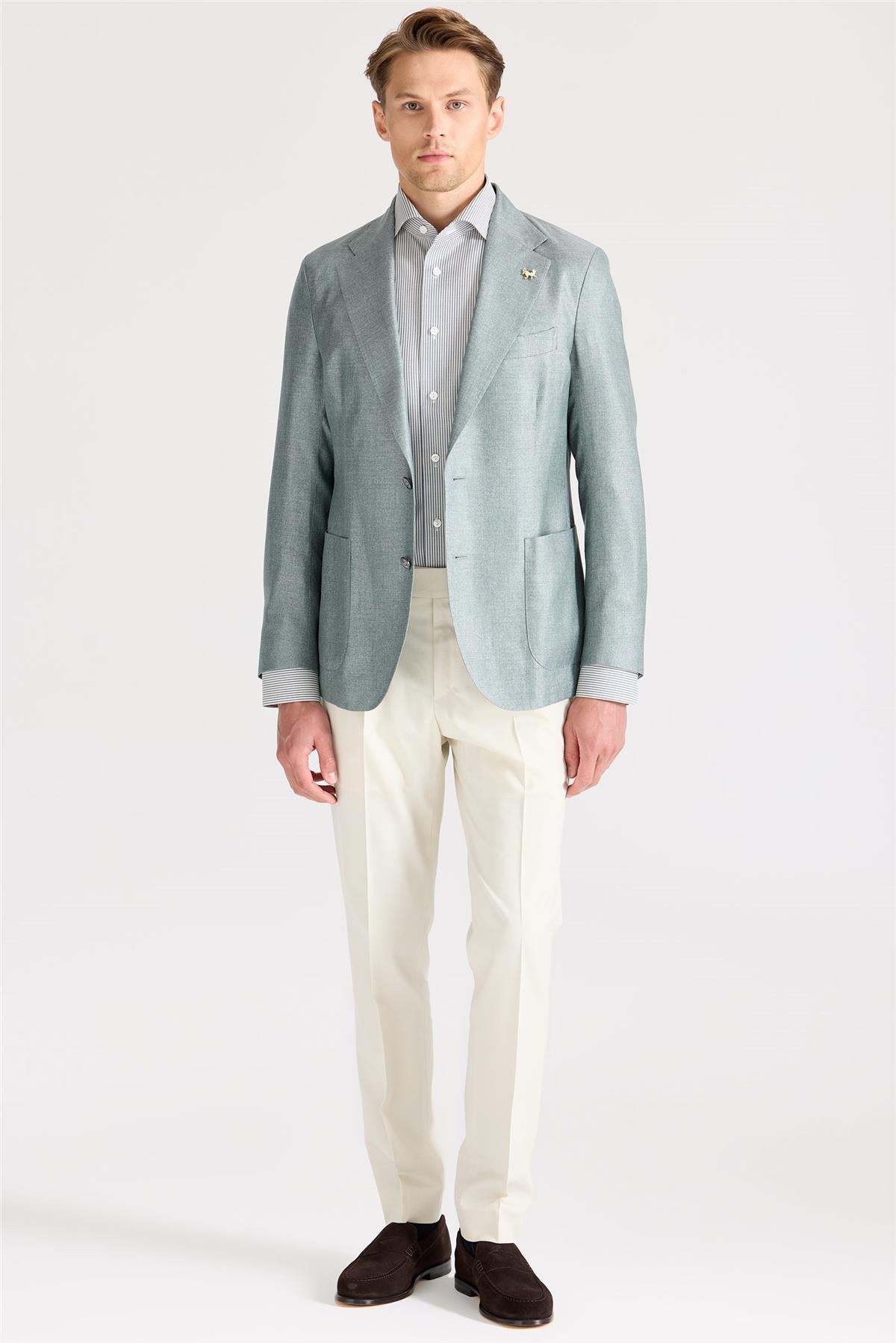 Yeşil İpek Ceket - Image 3